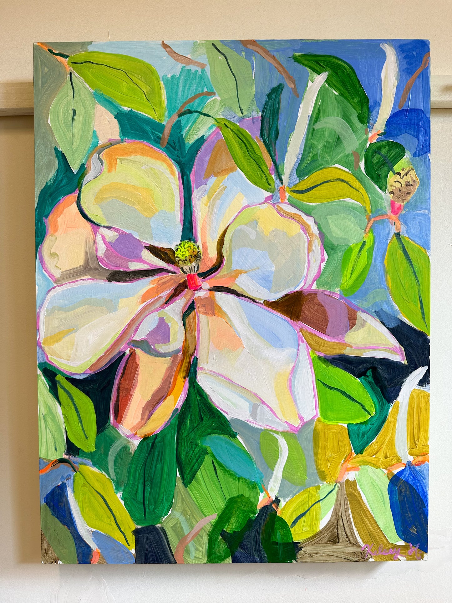 Star gazing on a balmy summer night- 18x24"
