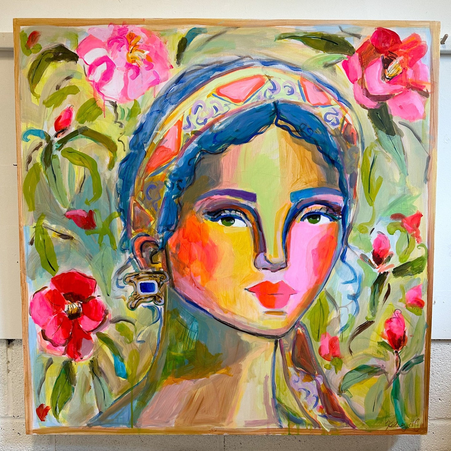 First signs of spring-36x36"