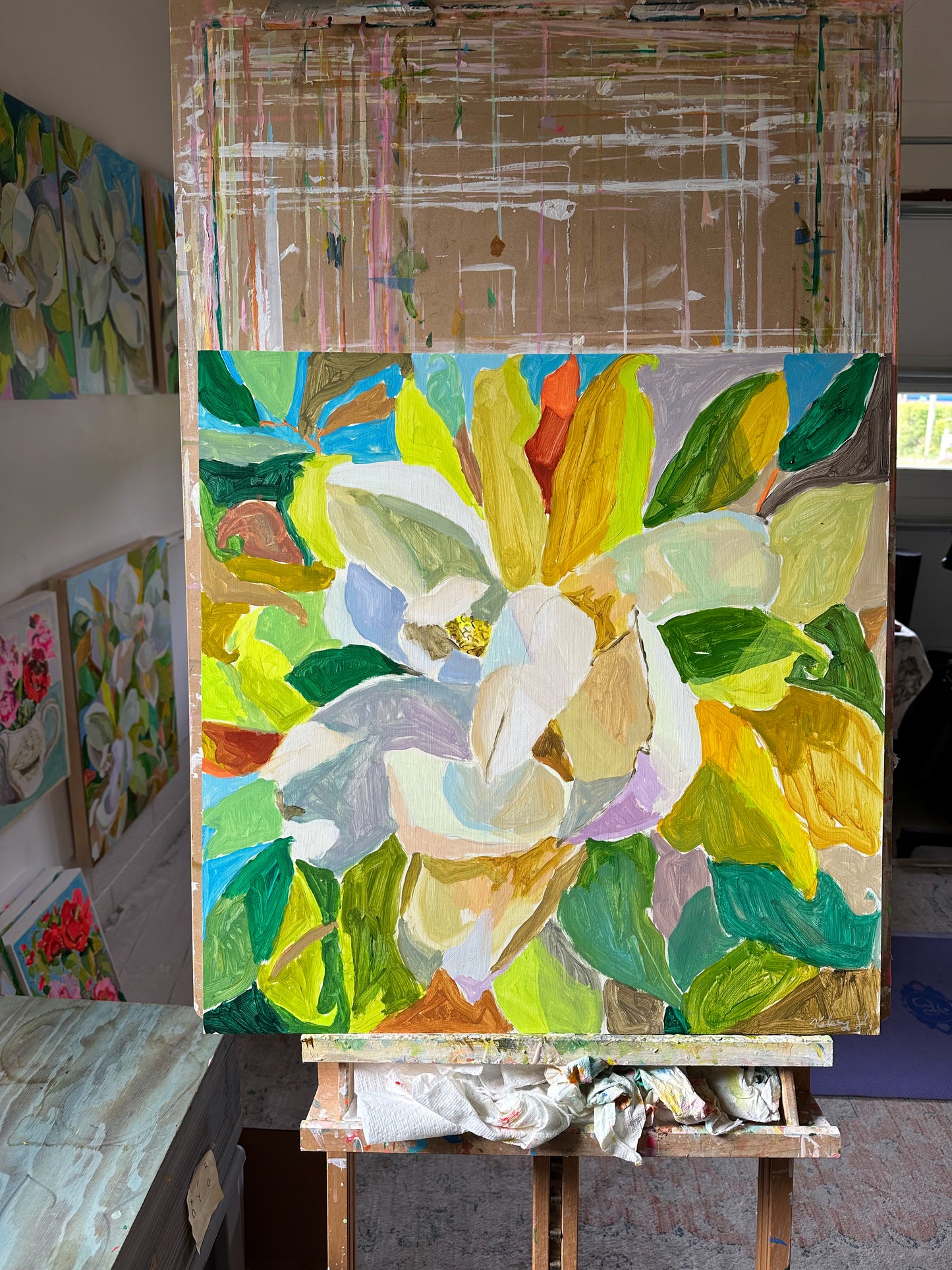 A sunny Magnolia-24x24"