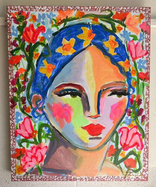 Daffodil Crown - 24x30" canvas