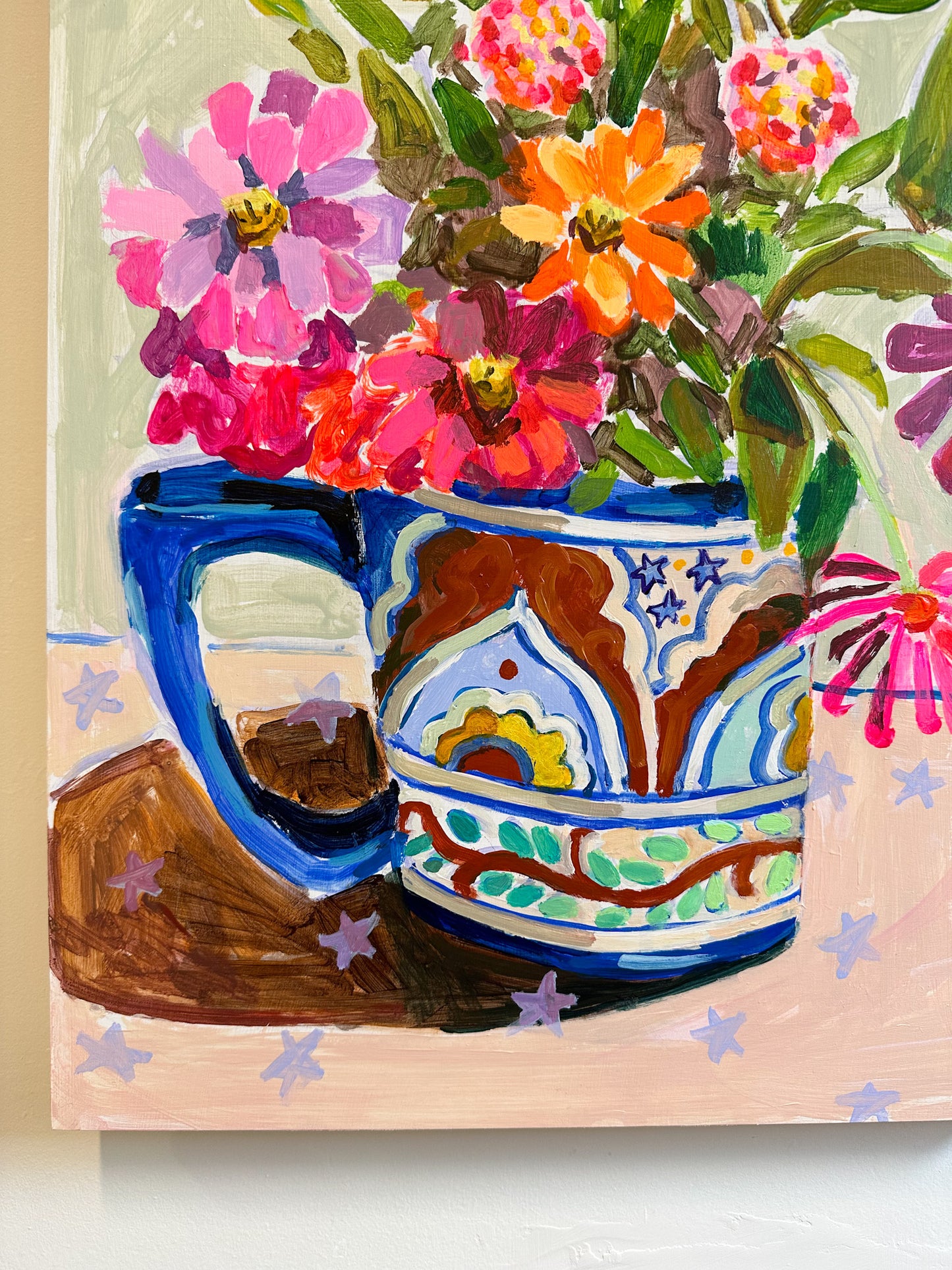 Zinnias and Lantana-16x20”