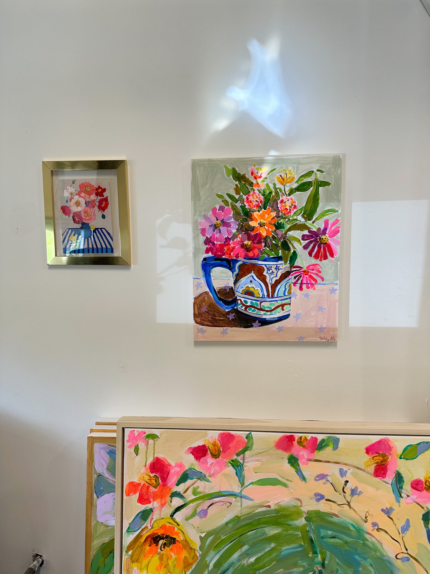Zinnias and Lantana-16x20”