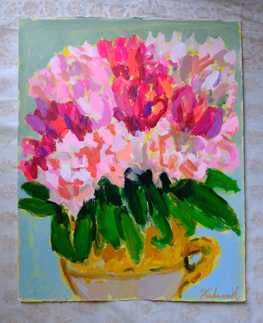 peonies from nice marche aux fleurs - 16x20"