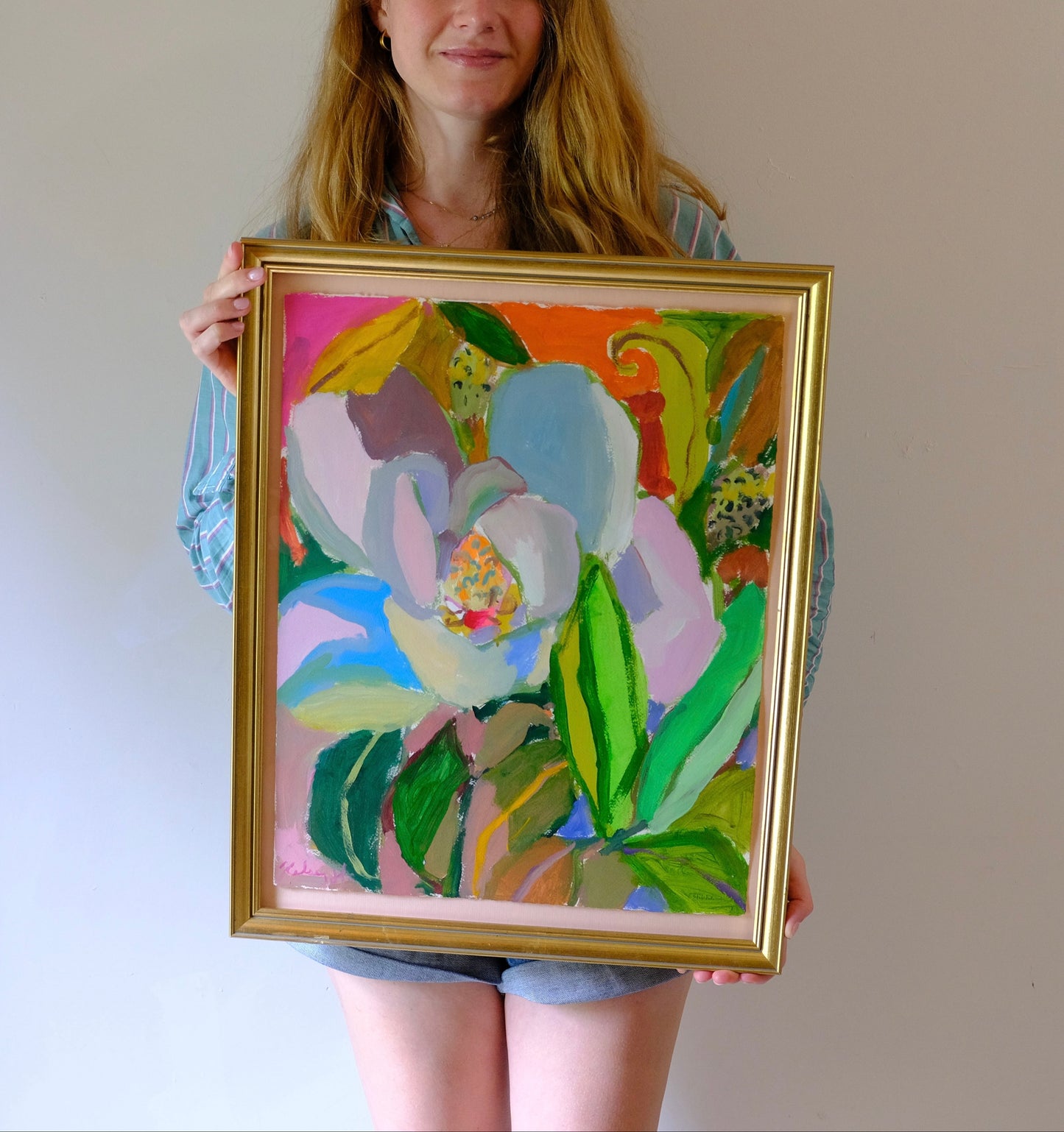 french magnolia no.1 - 19x24" framed