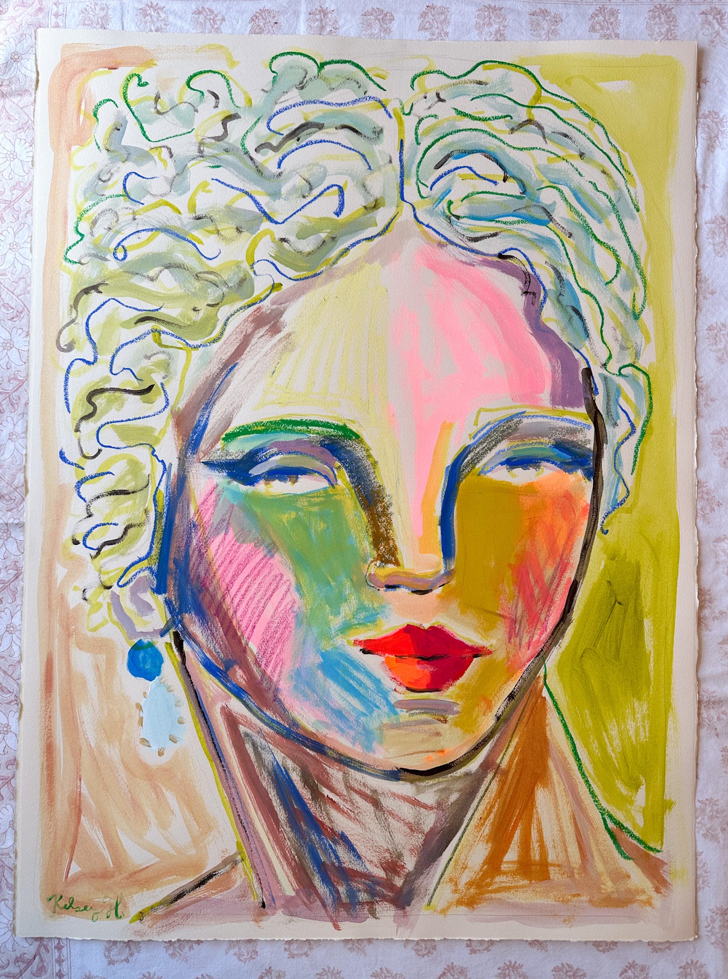 Mustard Sun- 22x30"