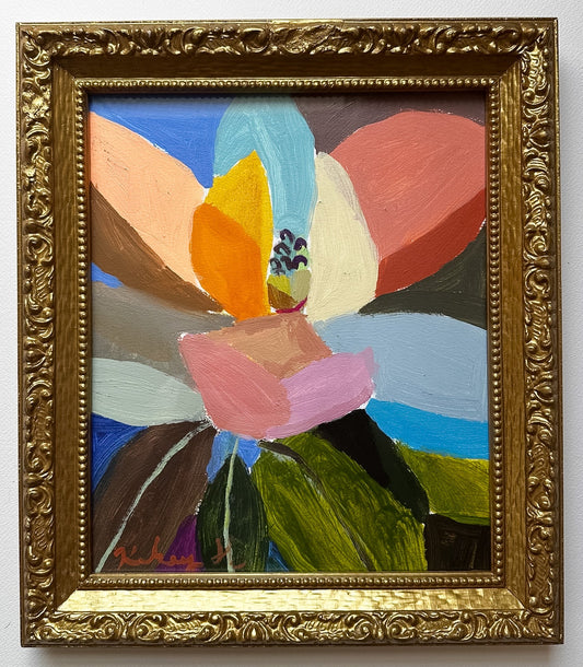 Magnolia in Vintage Frame No. 3 - 12.75 x 14.75"