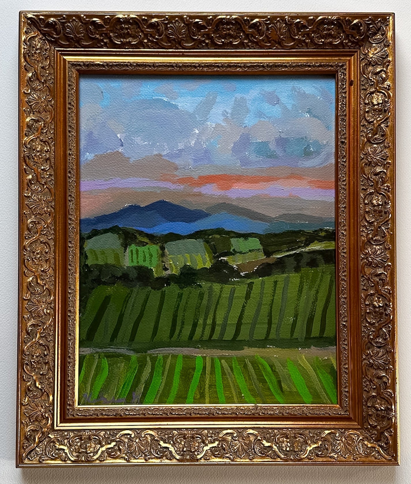 Evening glow in Tuscany- 15.25 x 18.25"