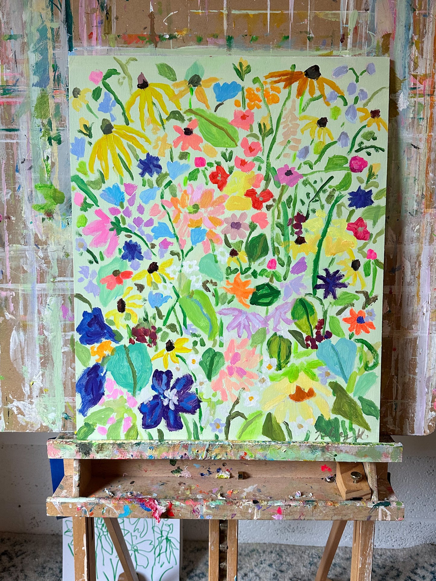 Favorite Summer Flowers- 16x20" framed