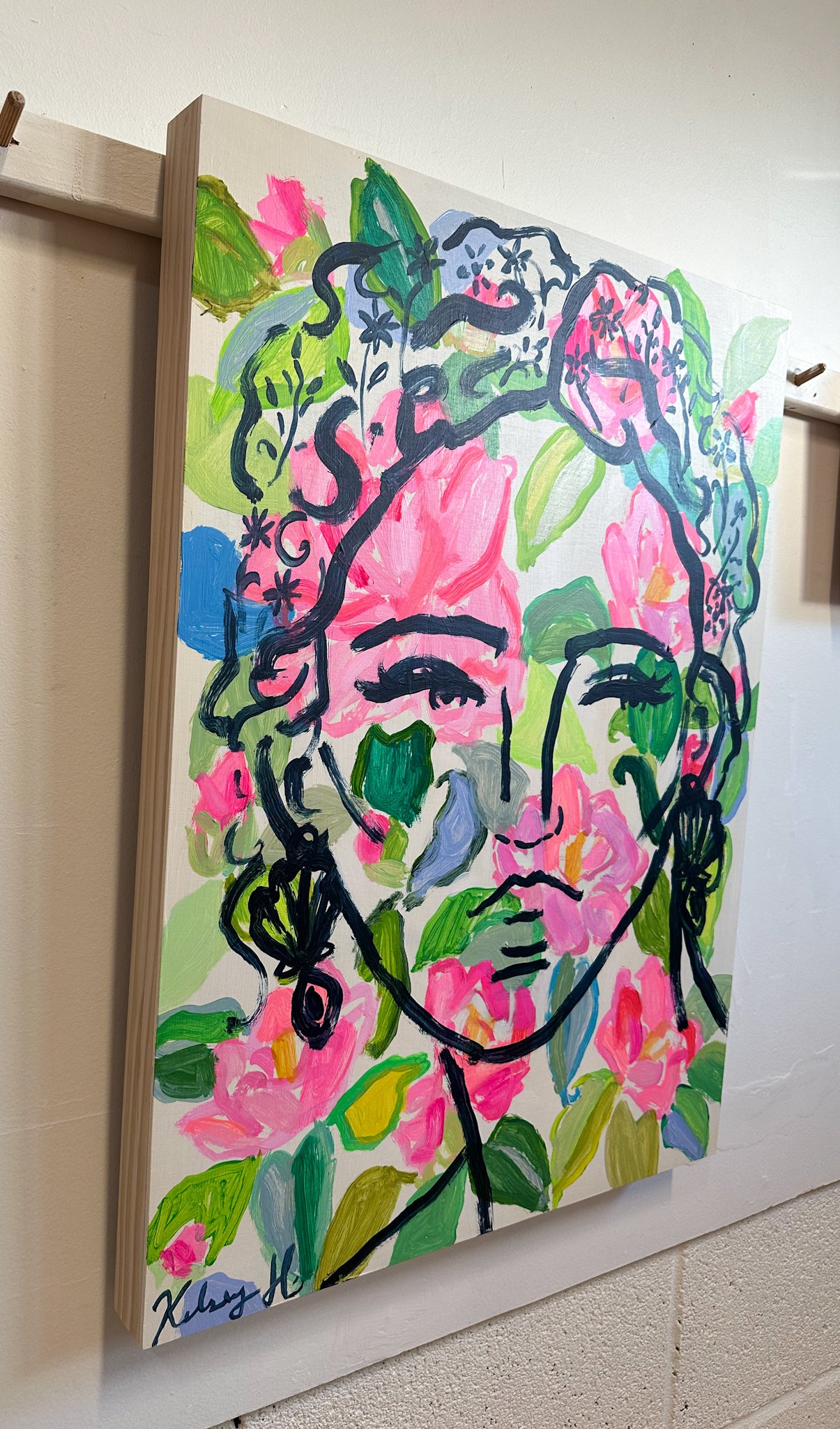 The Flowers are me- 18x24"