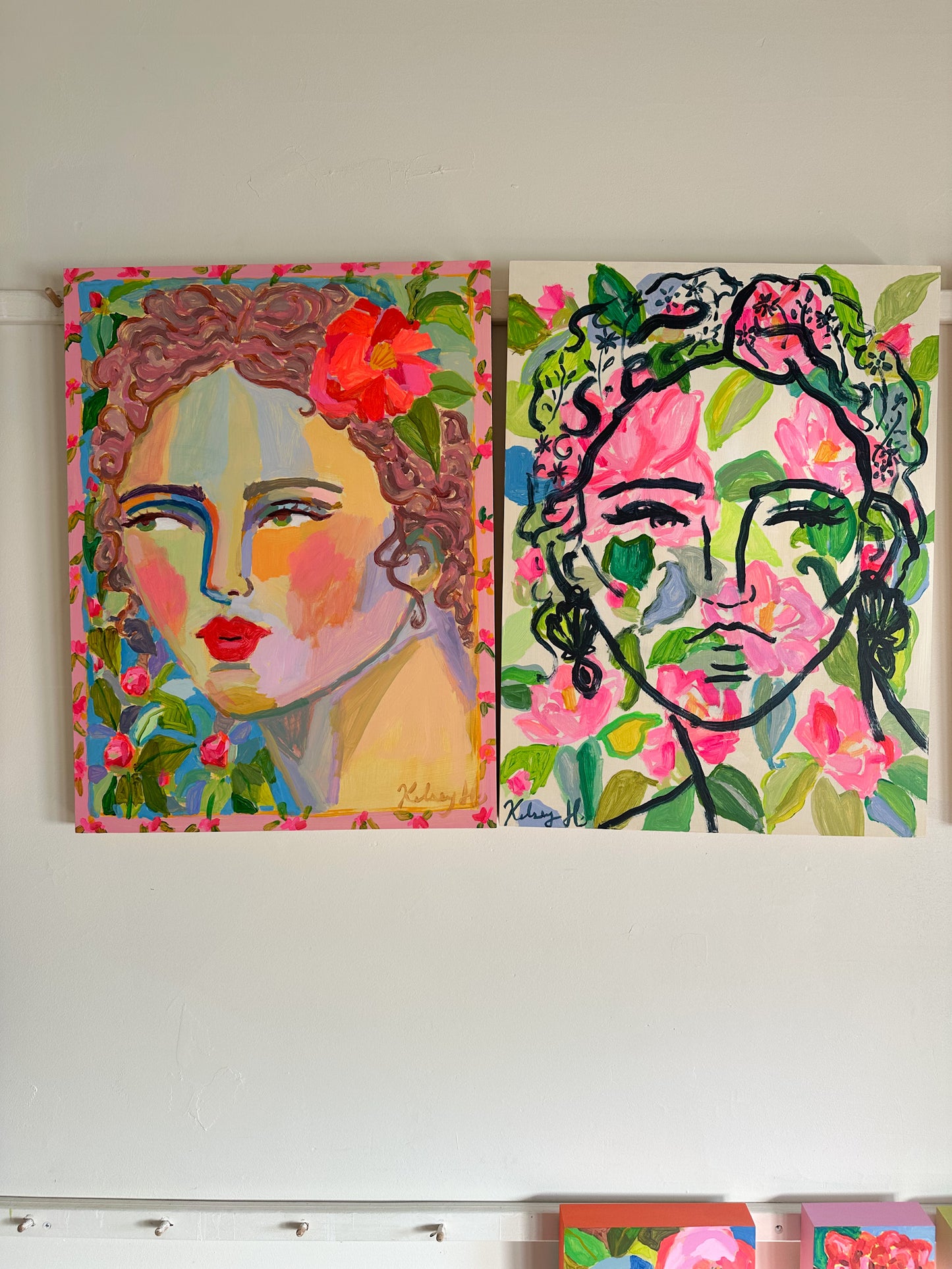The Flowers are me- 18x24"