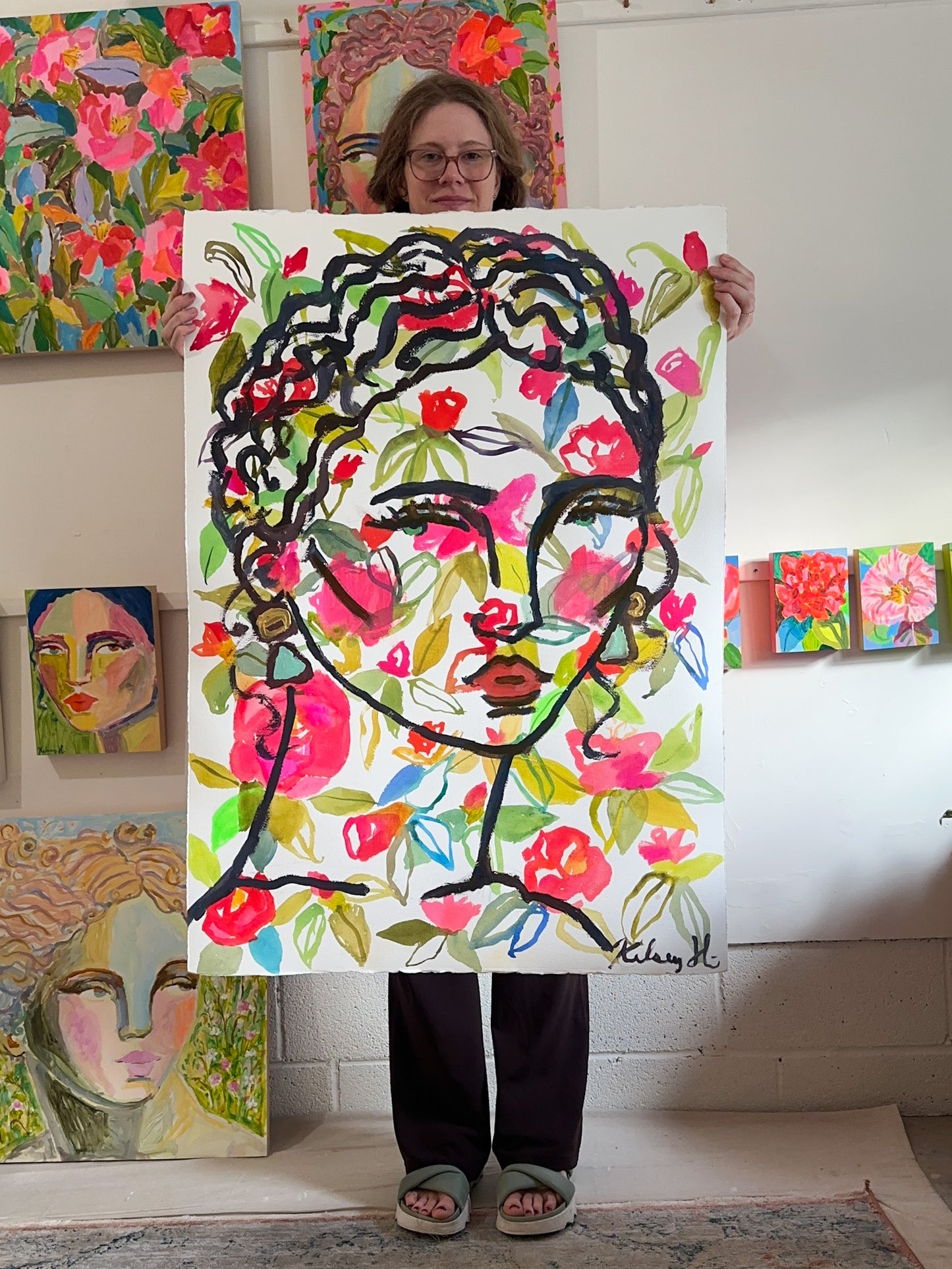 Blossoming from within- 29.5x42"