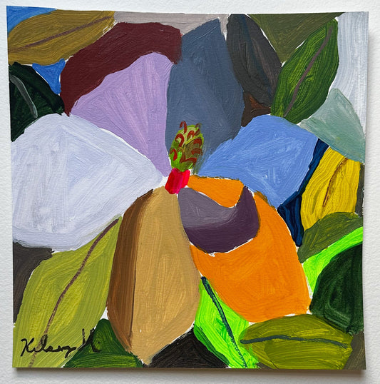 Magnolia in Bloom No. 2 - 11x11"