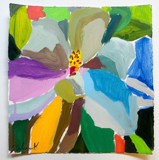 colorful abstract magnolia