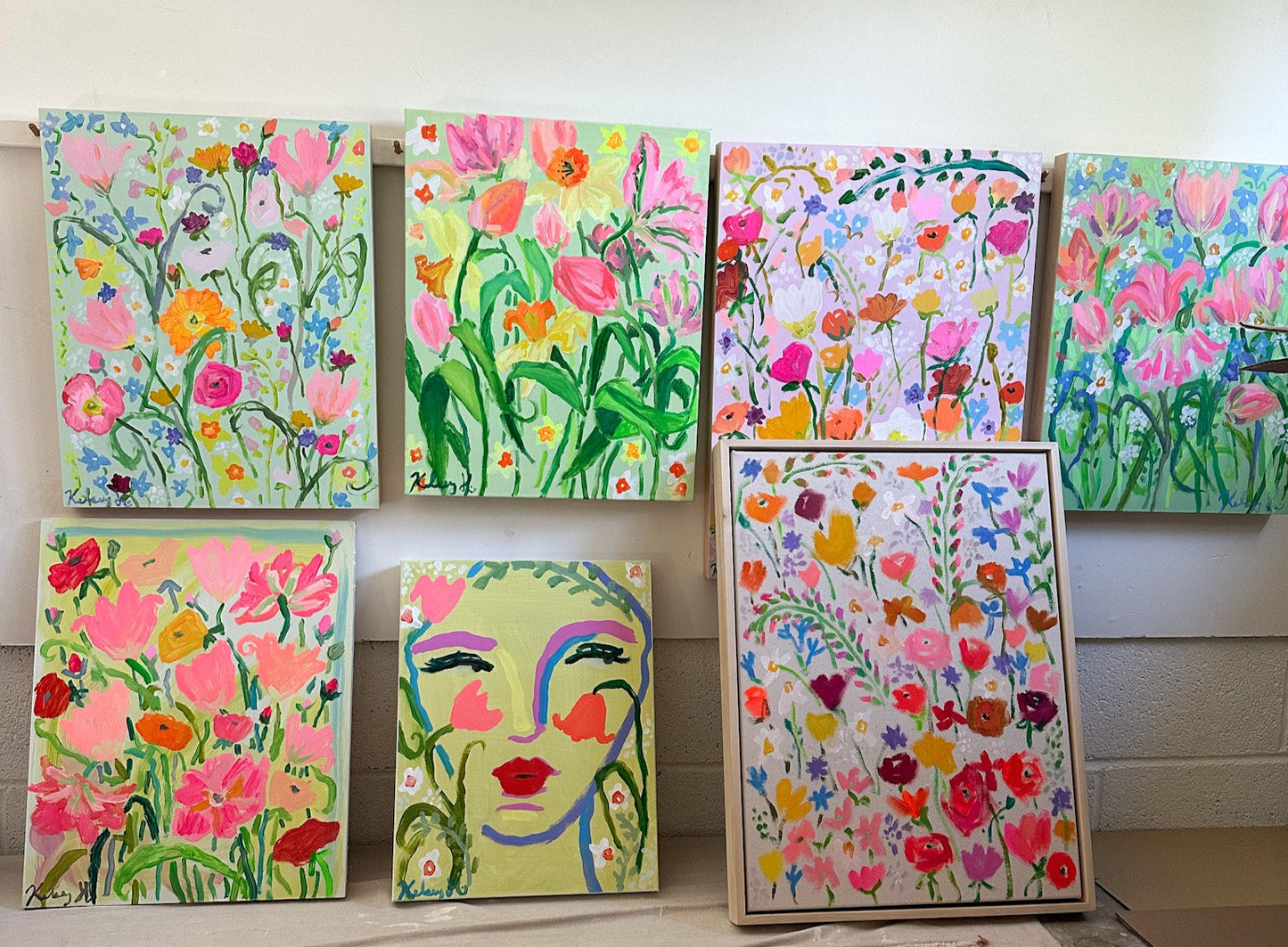 Growing from her Garden - 18x24" Framed Canvas