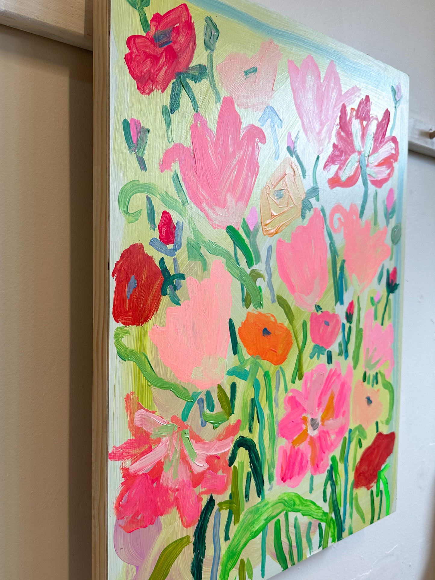 Tulip Jam - 16x20" wood panel