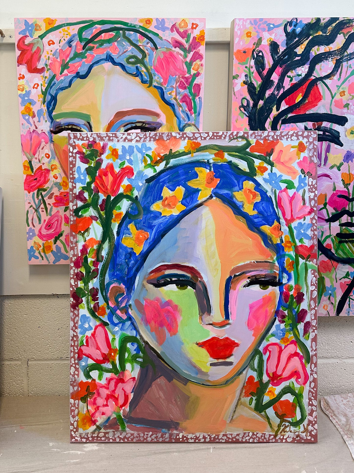Daffodil Crown - 24x30" canvas