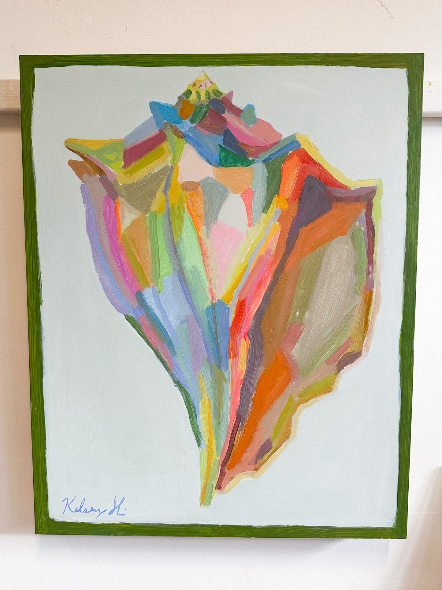 Sea Green Conch - 16 x 20"