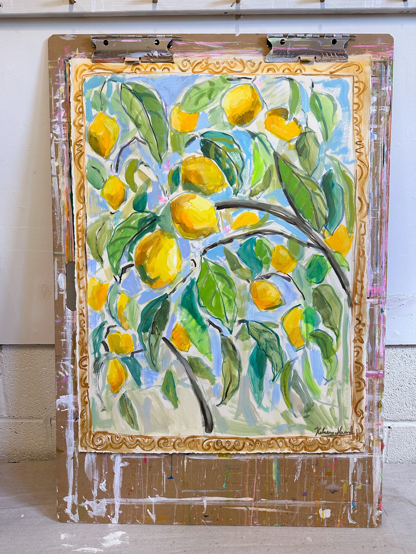 "Lemon Farm Tour in Sorrento"-22x30"