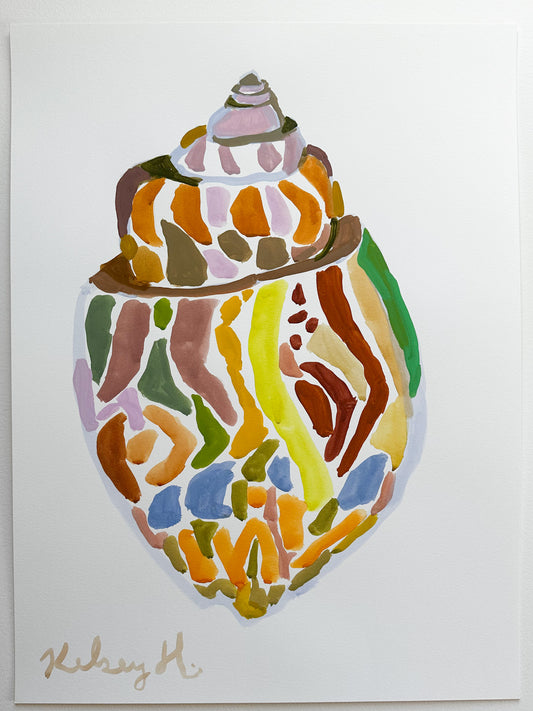 Striped Seashell No.1 - 18x24"