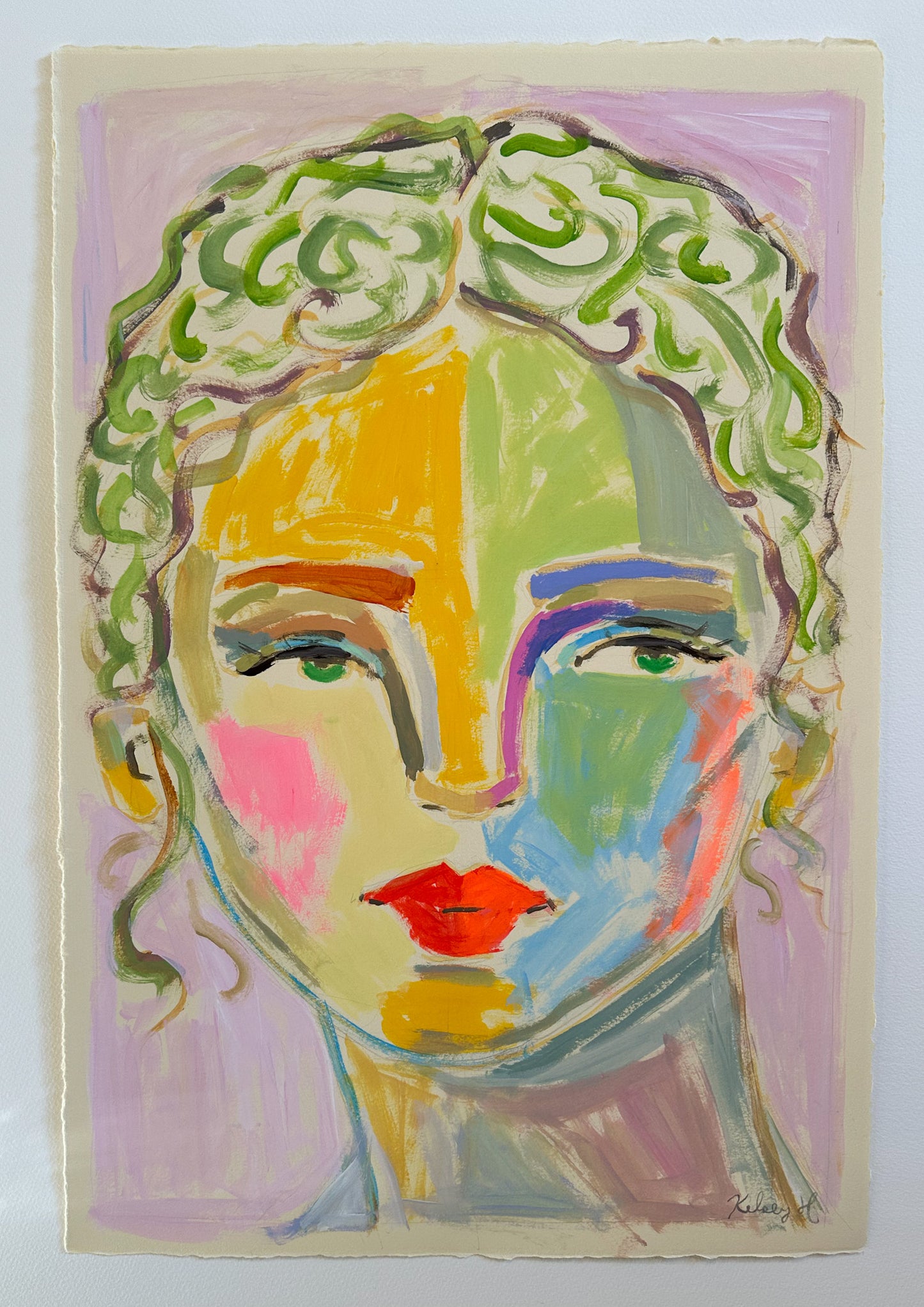 Red Lips- 15x22"