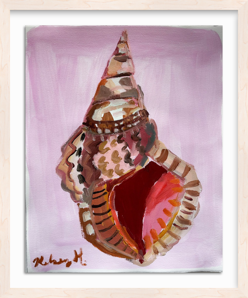 Striped Conch- 16x20"