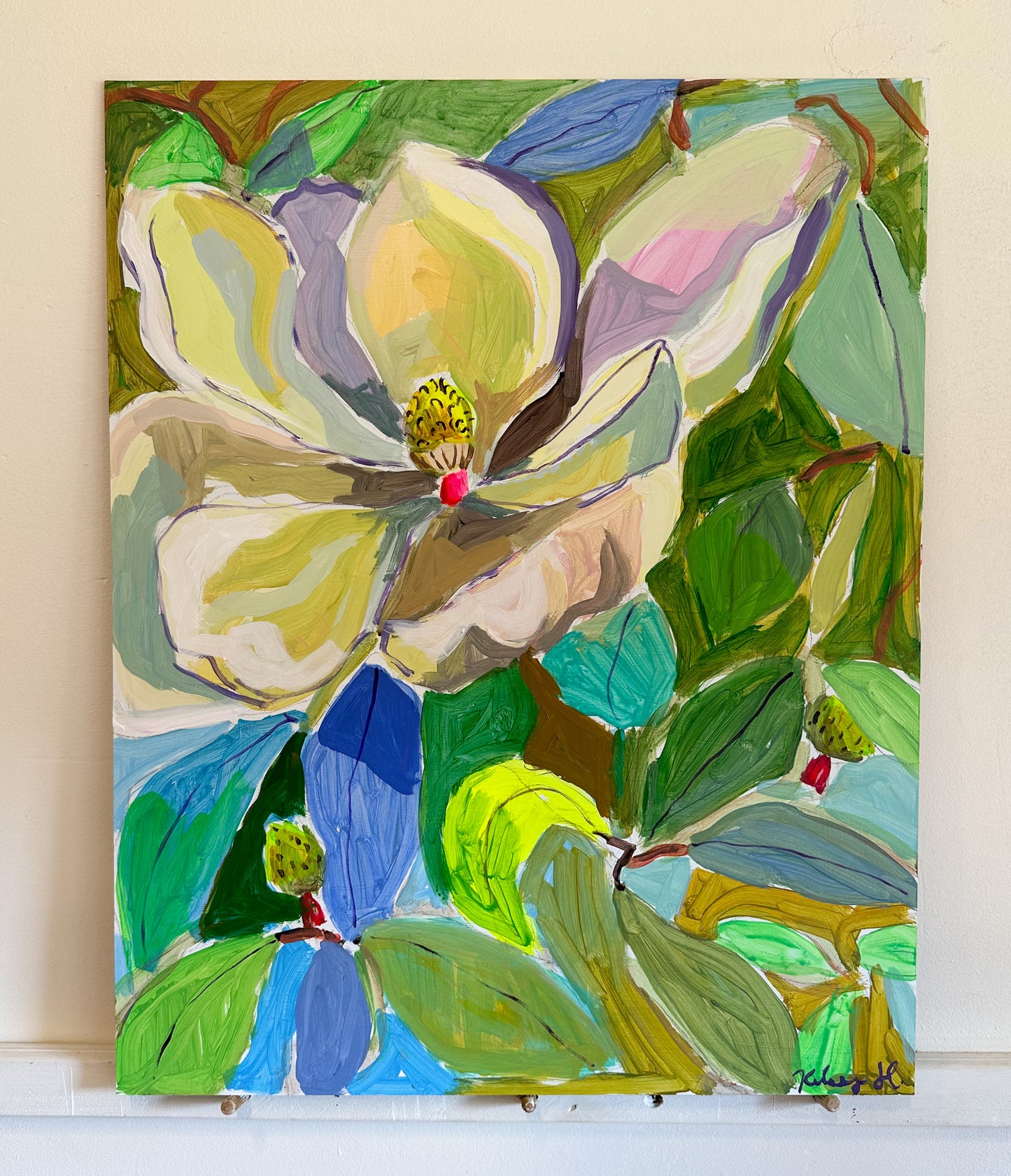 Outdoor showers after the beach -16x20"