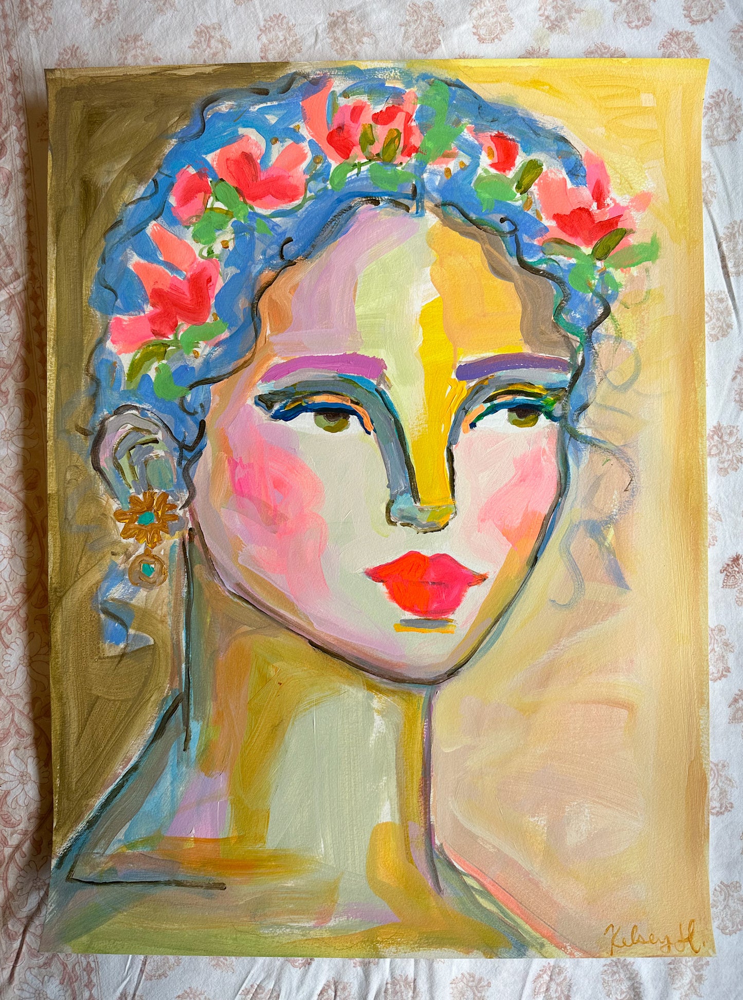 Poppies from Pompeii- 18x24" on paper