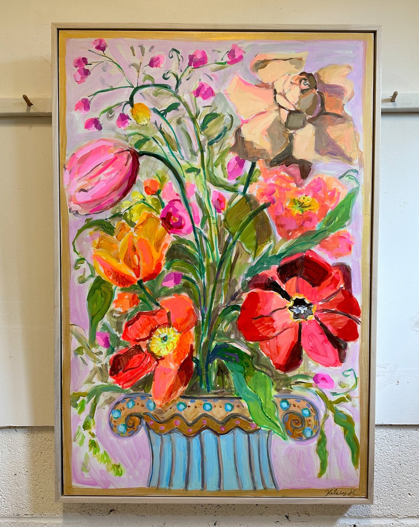 bouquet for a roman villa-24x36" framed
