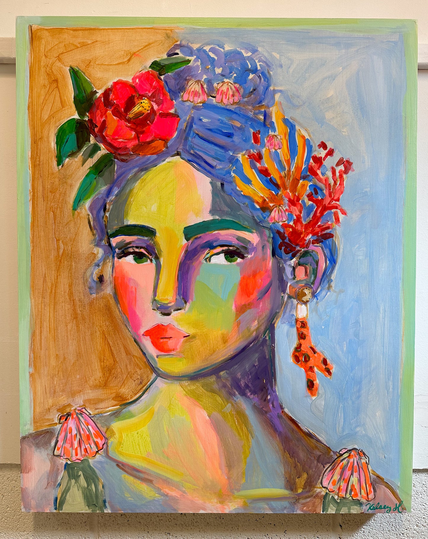 Corals and a Camellia-24x30"