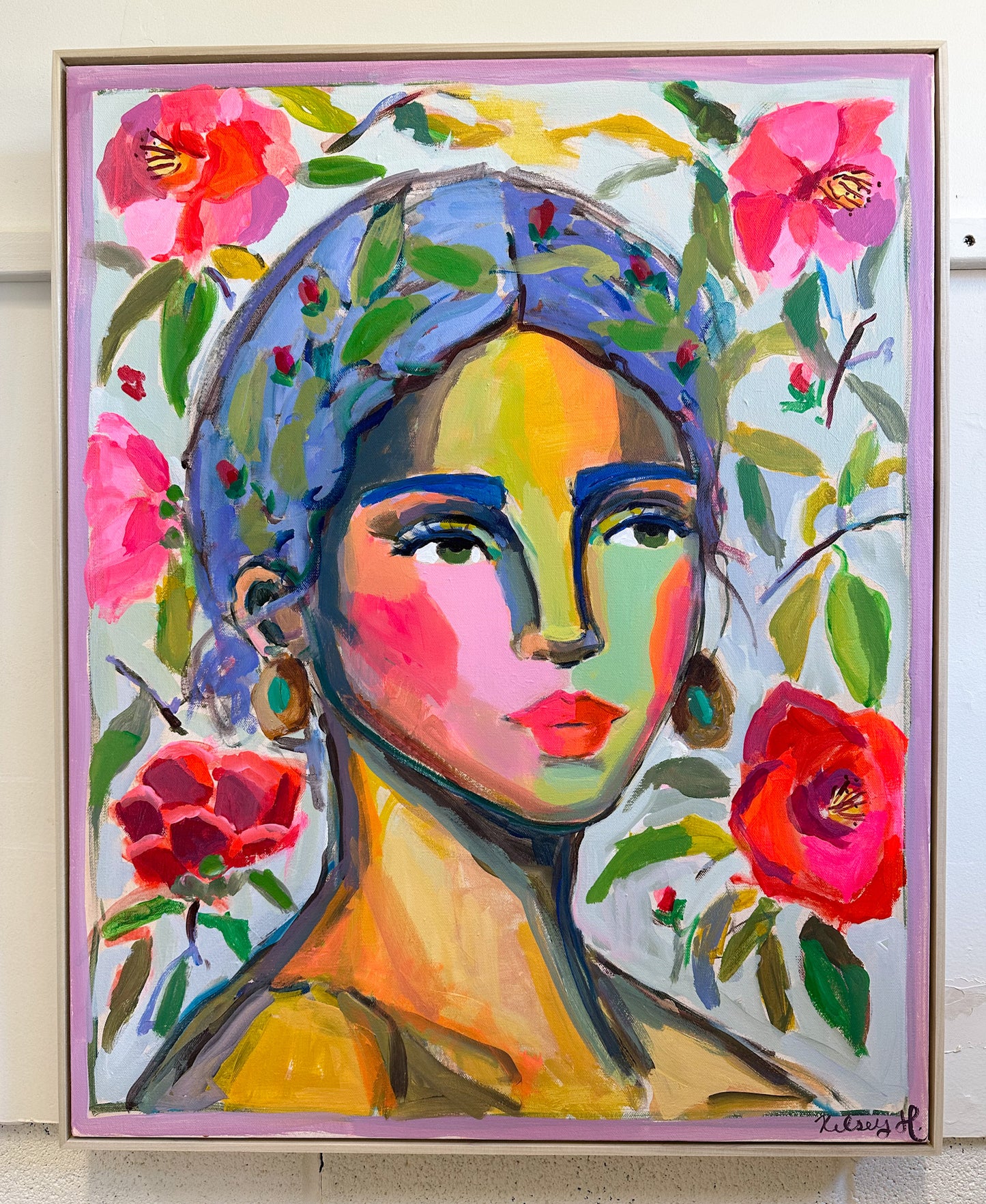 where the camellias grow- 24x30"