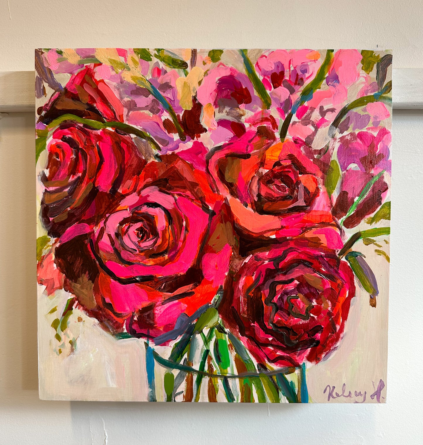you make me blush-12x12"