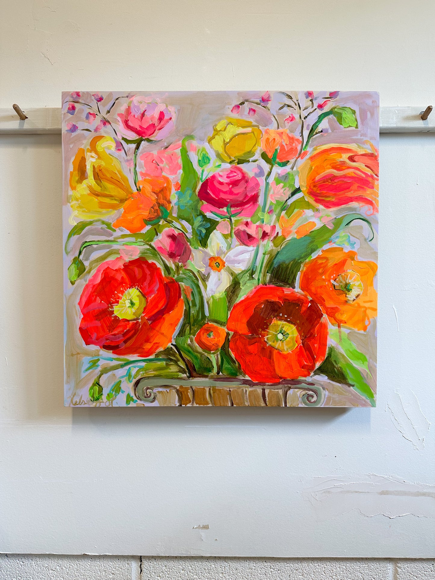 Spring Bouquet Study II- 18x18"