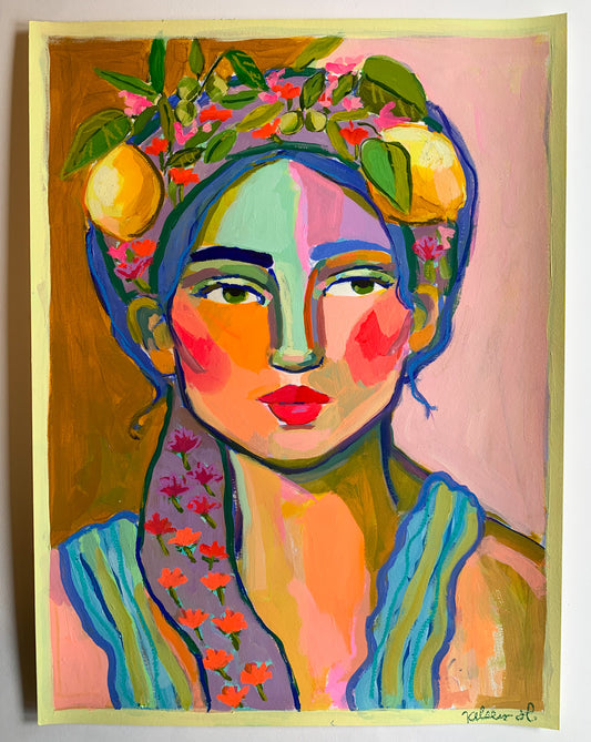 Lemon and Olive Headdress