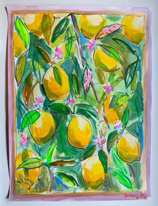 Lemon Love-18x24" on paper