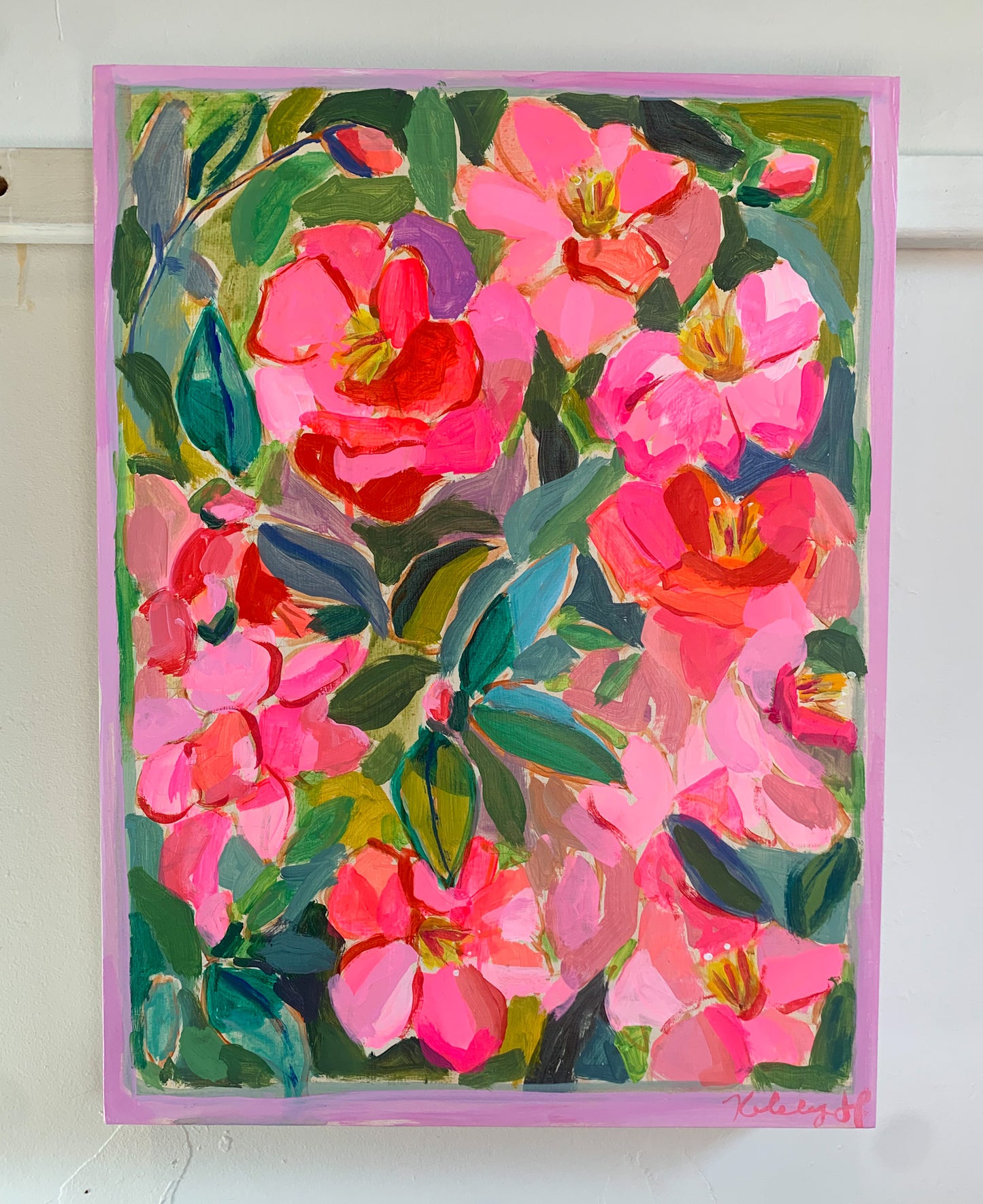Camellias Bursting-12x16"