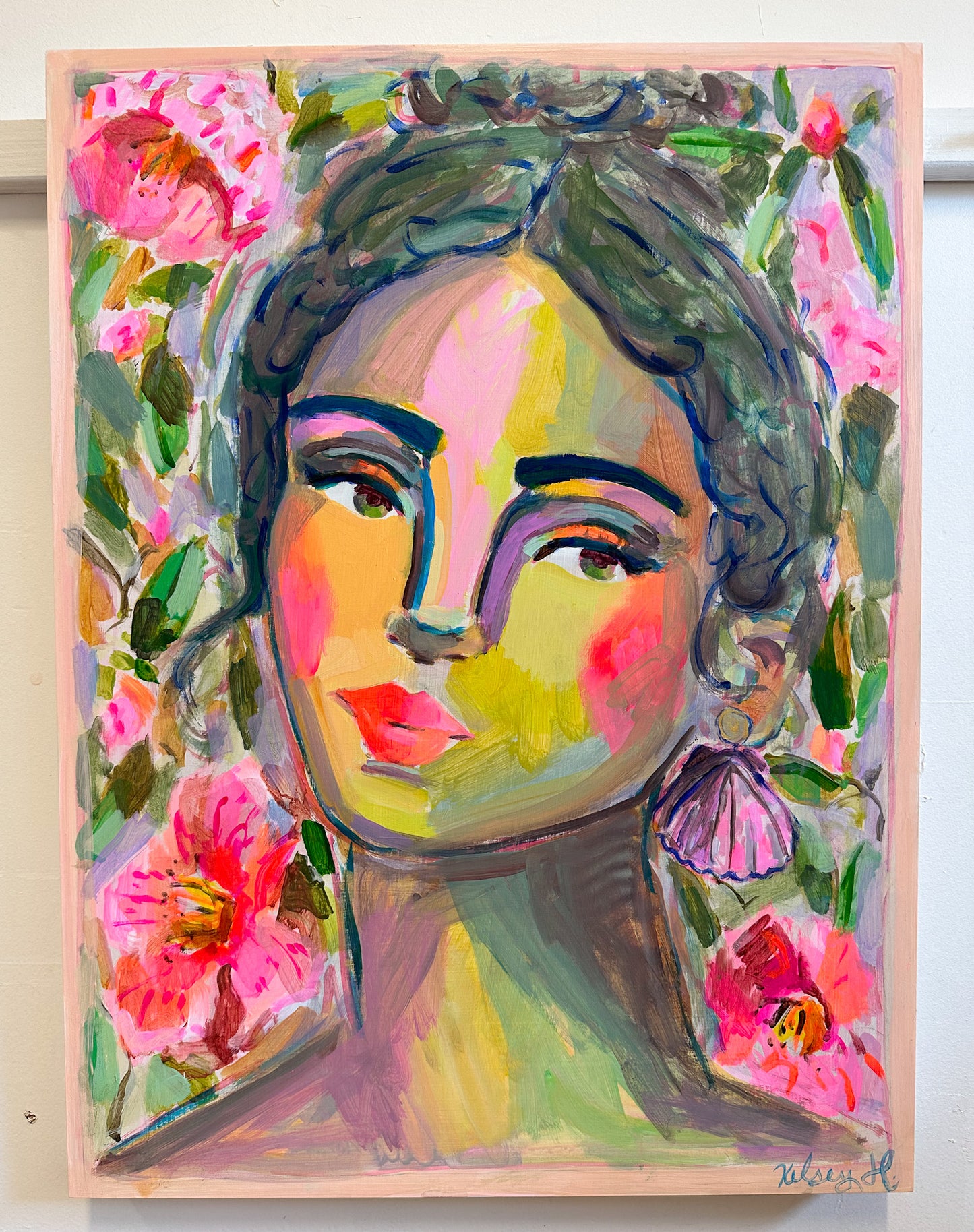 The scallop earring-18x24"