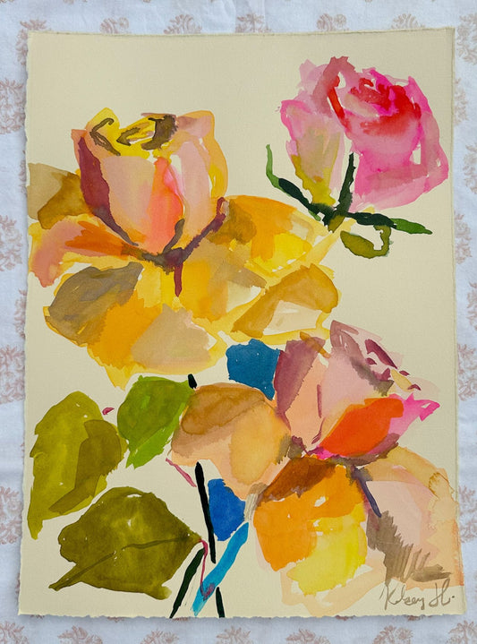 Summer Roses No.6-11x15"