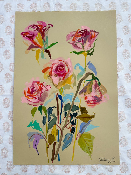 Summer Roses No.10-15x22"