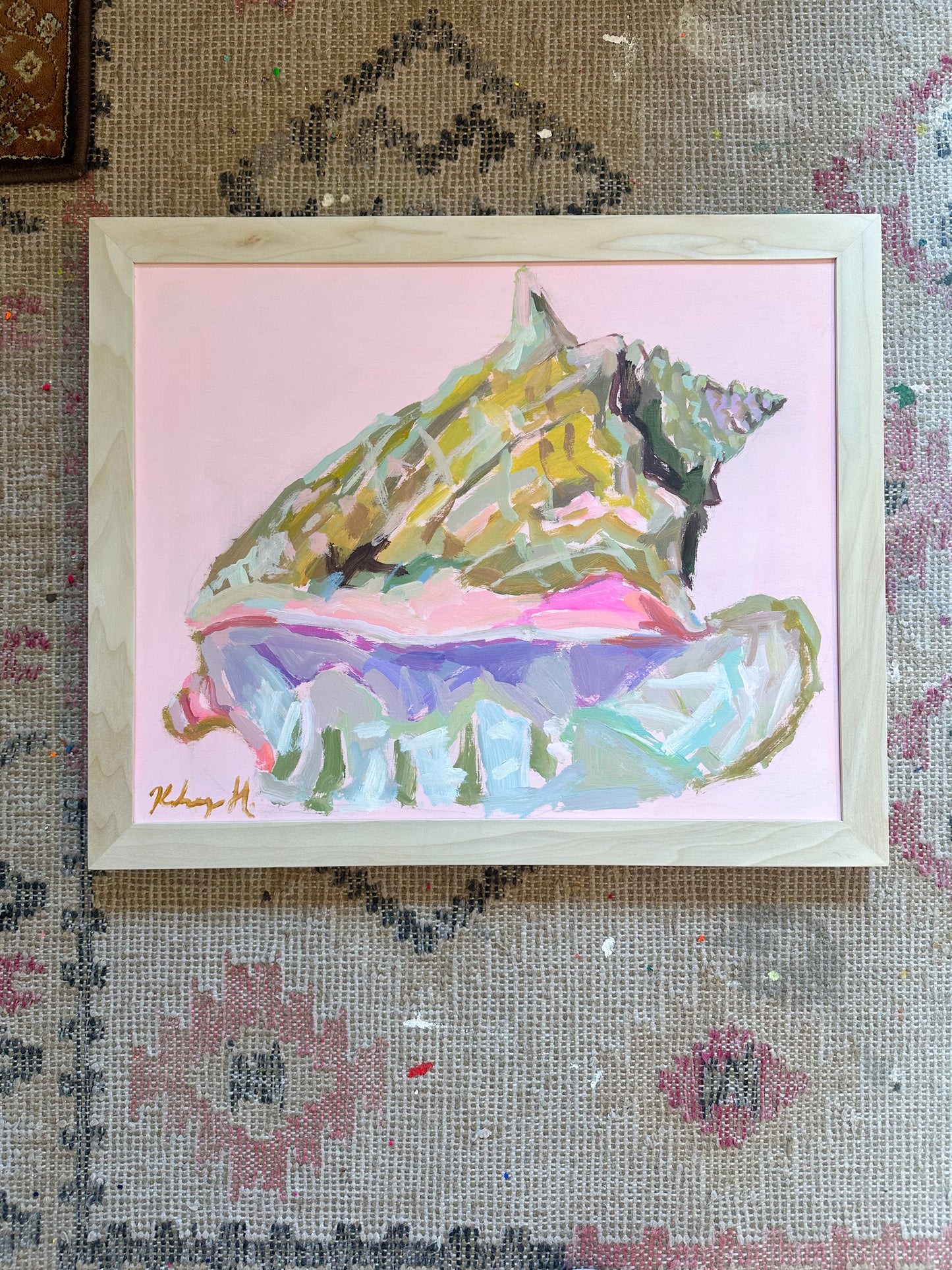 Bermuda Conch - 16x20" framed