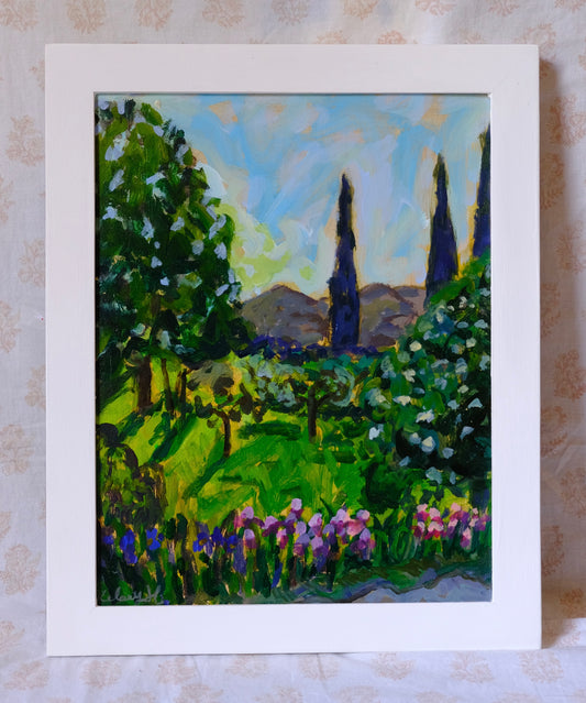 Provence at sunset- 13.5x16.5" framed
