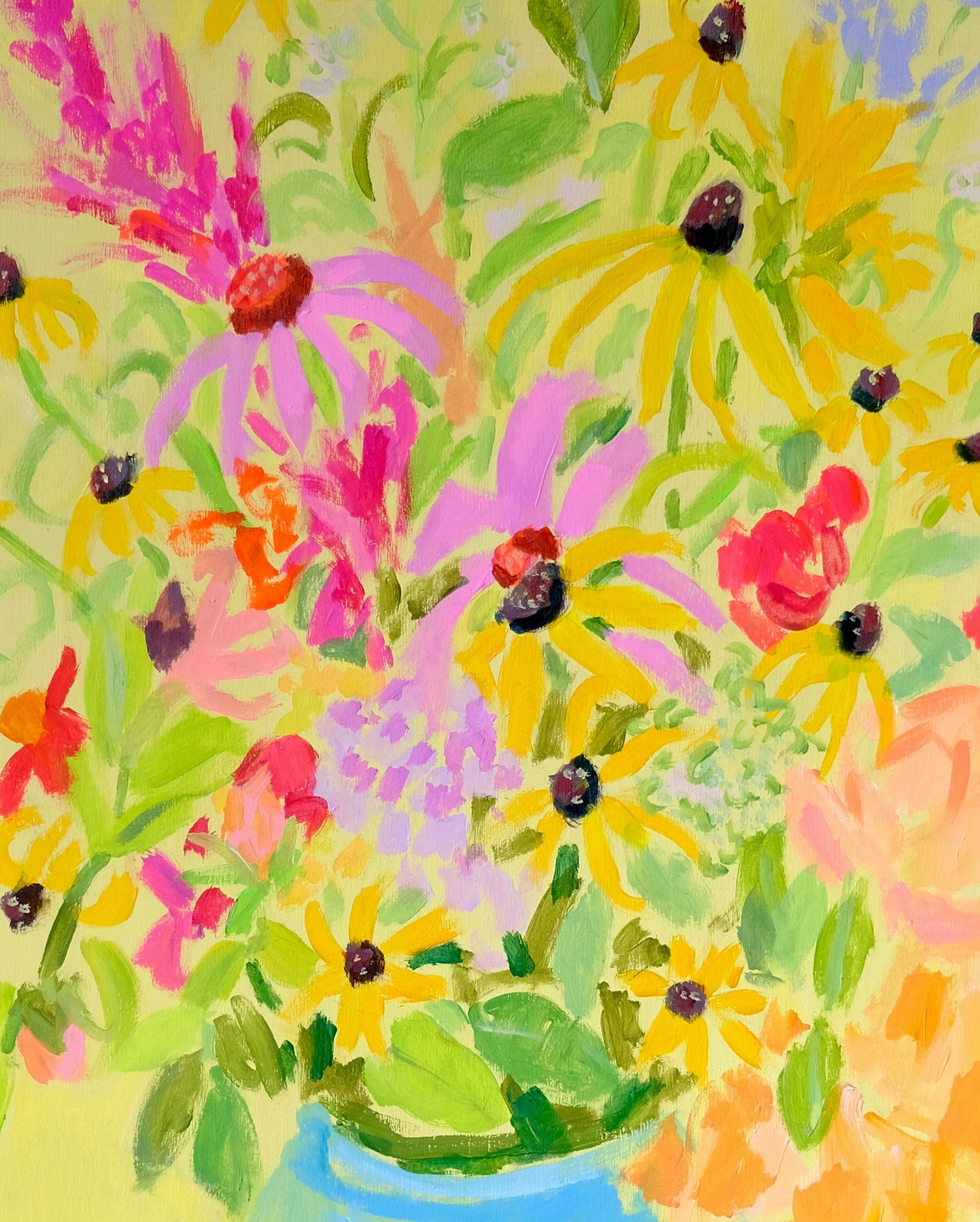 Farmer Market Flowers - 16x20" framed