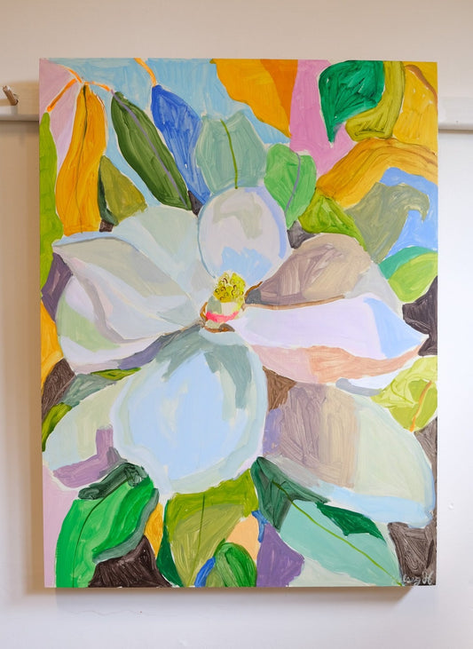 The Stained Glass Magnolia- 18x24"