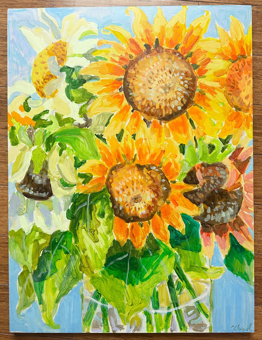 Summer Sunflowers - 18x24"