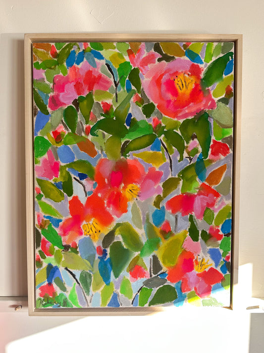 Sun Soaked Camellias- 18x24"