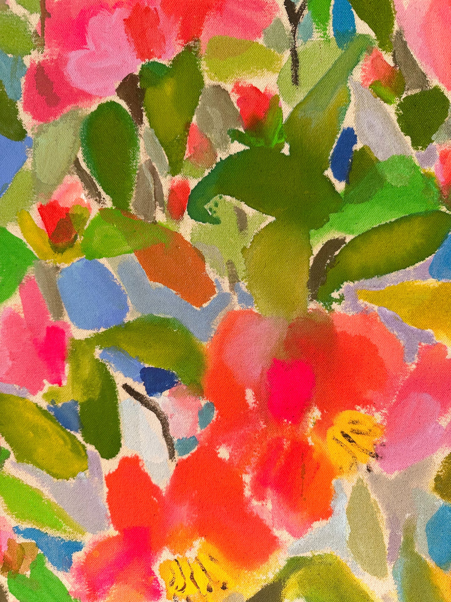 Sun Soaked Camellias- 18x24"