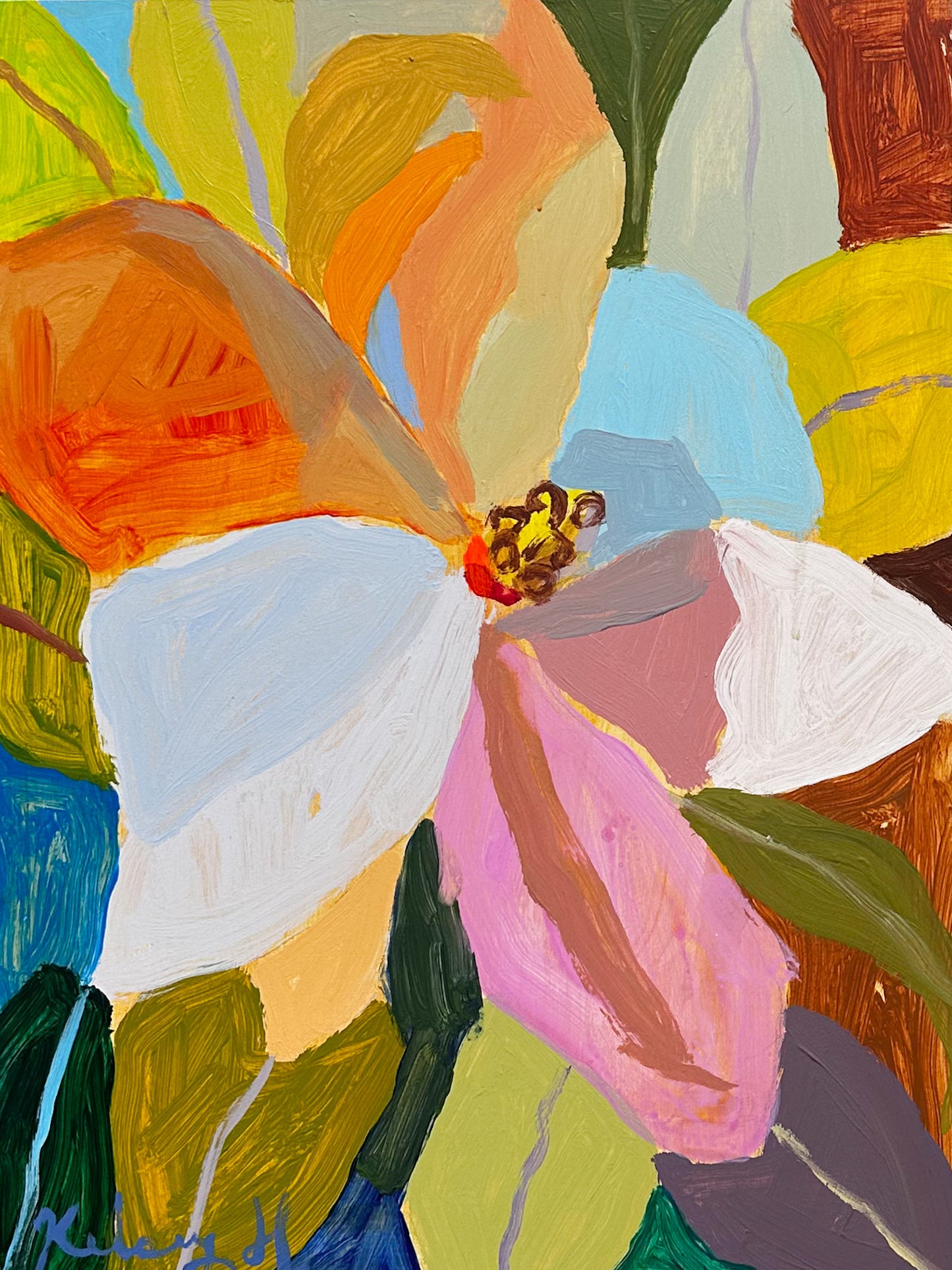 Magnolia in the Summer Sun - 12 x 16"