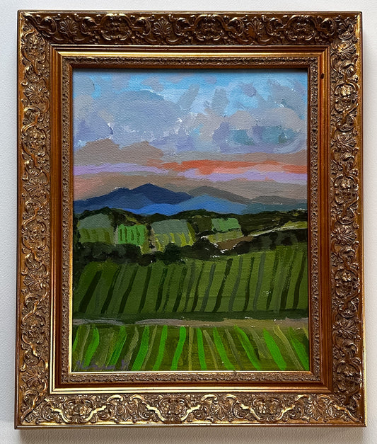 Evening glow in Tuscany- 15.25 x 18.25"