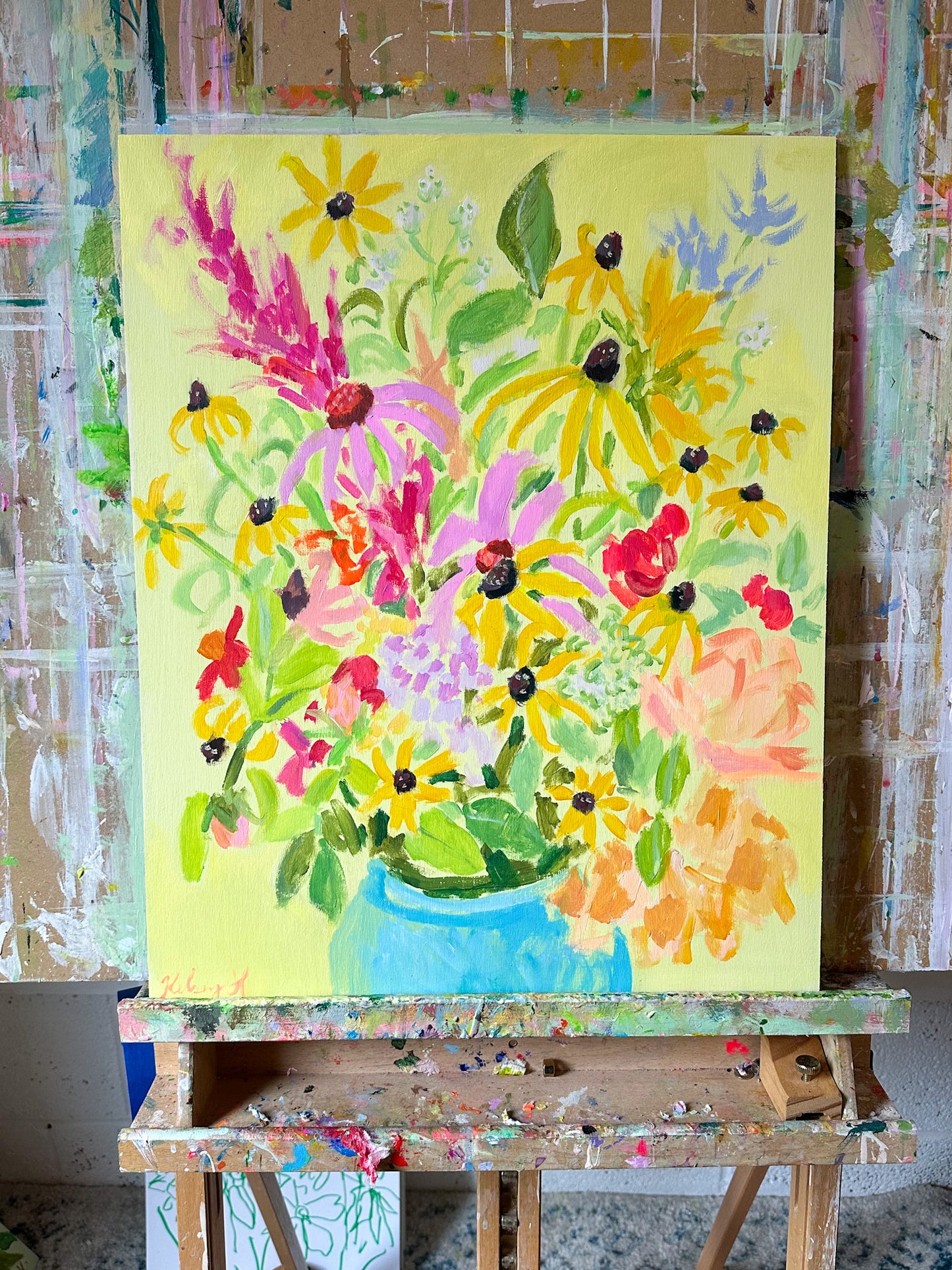 Farmer Market Flowers - 16x20" framed