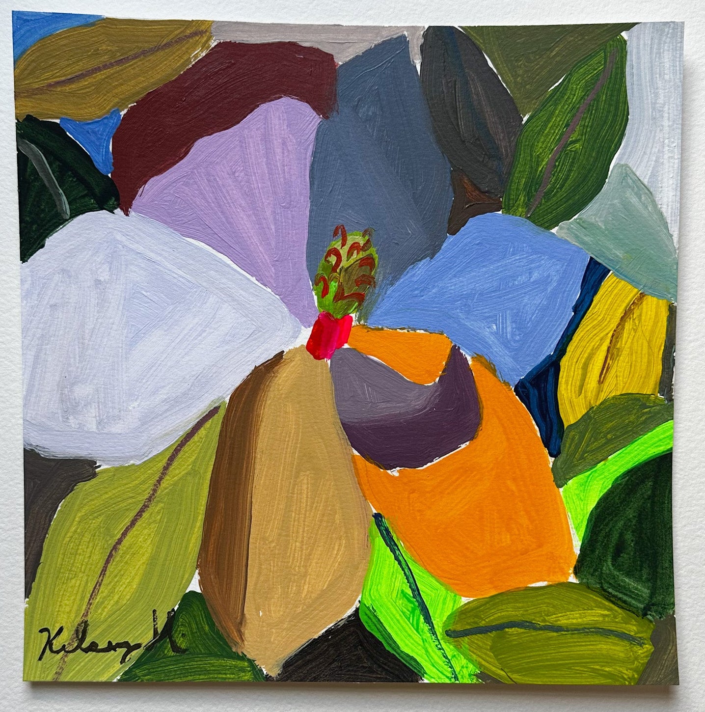 Magnolia in Bloom No. 2 - 11x11"