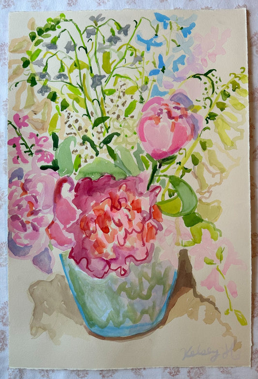 Florals on paper No. 4- 15x22"